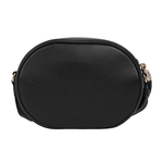 GUCCI SOHO 系列流蘇橢圓造型拉鍊斜背包/黑色, , large