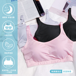 【可蘭霓Clany】 涼感透氣低敏潤膚消臭加大尺碼無鋼圈M-2XL內衣 神秘黑潮 6922-63, , large