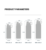 【H&R安室家】TYESO泰碩 提把304不鏽鋼保溫瓶750ml(H74), , large