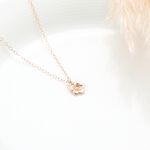 【Angel & Me】梅花 Plum Flower s925 純銀 厚鍍 18k 玫瑰金 項鍊 情人節 禮物, , large