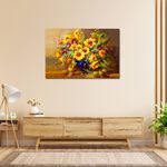【御畫房】太陽花 國家一級畫師手繪油畫60×90cm(VF-21), , large