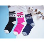 [Kaimei Cotton] 8 pairs of random excellent MIT Taiwan made combed cotton 2/2 fine needle pure cotton socks, , large