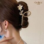【Gulicc 】古莉可 髮夾 貓眼石花朵 精緻抓夾, , large