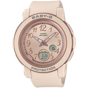 CASIO 卡西歐 BABY-G 金屬色雙顯女錶-奶茶色 BGA-290SA-4A