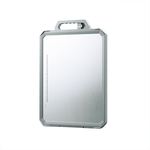 316 Stainless Steel Anti-Mold Cutting Board, Double-Sided, Stand-Up, with Knife Sharpener, Extra Large and Thick, , large