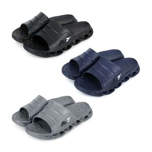 DIADORA迪亞多那 紓壓休閒運動拖鞋 逛街 居家 素色 一體成型 舒適 防水 Q彈 舒壓 排氣孔 防滑 黑 藍 灰,  DIADORA迪亞多那 紓壓休閒運動拖鞋 逛街 居家 素色 一體成型 舒適 防水 Q彈 舒壓 排氣孔 防滑 黑 藍 灰