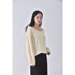 (L) 【房業涵私服】綁帶白色外套二手衣, , large