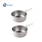 日本Arnest 日本製不銹鋼雙口雪平鍋20cm-超值2入組(2.4 L / 電磁爐可用), , large