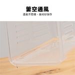 冰箱收納盒  蔬果整理盒 收納盒 透氣 冰箱整理籃【Ho好收】【Ho覓好物】冰箱整理盒 置物籃 冰箱置物盒 廚房收納架, , large