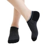 【BVD】舒適條紋女踝襪<麻天藍>B277 低口襪 襪子 女襪, 麻天藍,22-25CM, large