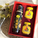 [皇廷] Gift box(Natural longan honey 1100g x 1bottle . Camellia pollen 300g x 2 bottle), , large