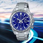 CASIO 卡西歐 EDIFICE 經典運動三眼計時手錶 EFR-574D-2A, , large
