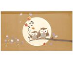 日本製【コスモ】短門簾《貓頭鷹》芥末棕, , large