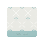 【怪獸】rubber anne 10秒頂吸 軟式珪藻土吸水杯墊 花磚系列 (10x10cm) -藍綠花磚歲月, , large