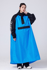 Adult Pullover Raincoat 2XL Light Blue &ndash; Stormproof, Helmet-On Quick Wear, , large