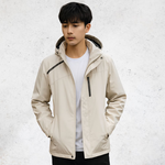 【億子洪】防水防風登山外套  加絨厚款-米白4XL【1899】, , large