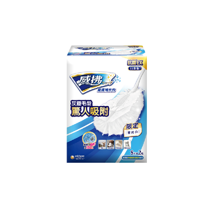威拂魔撢補充包8片2入-簡約白