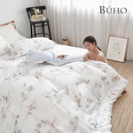 BUHO "Whispering Clouds" Taiwan-made 300-weave 100% TENCEL pure Tencel bed sheet dual-use quilt set of four - double size, , large
