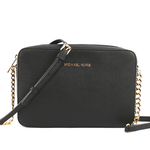 Michael Kors 金字logo方形鏈帶斜背包/黑色, , large