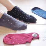 [Kaimei Cotton Industry] 8 pairs set red MIT made in Taiwan pure cotton plus combed cotton right angle socks dotted style Kaimei Cotton Industry, 8雙組 紅色, large