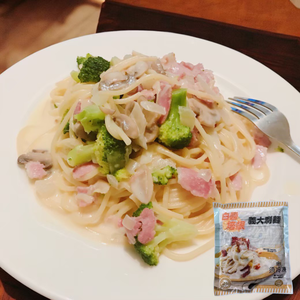 [達昕]金品-白醬培根義大利麵