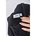 (S) adidas質感連帽長版黑色長袖上衣二手衣, , large