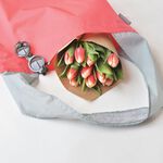 FLIP & TUMBLE FOLDABLE SHOPPING BAG (CORAL), , large