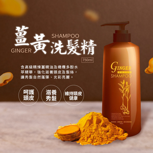 [裕馨]ALYSSANA 薑黃健髮洗髮精 750ml (強化髮根/頭皮呵護/溫和清潔/玻尿酸)
