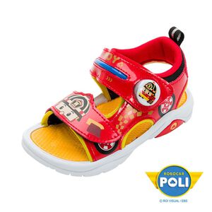 POLI電燈涼鞋-紅18cm