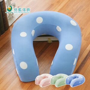 【格藍傢飾】水玉涼感舒壓護頸枕-升級款 記憶綿 記憶枕 記憶頸枕 頭枕 脖枕 辦公室 飛機枕 午休枕 午睡枕 旅遊 車用