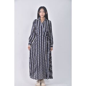(M) kims boutique韓牌v領藍色洋裝二手衣