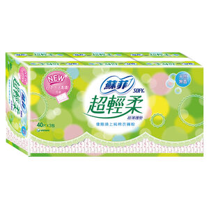蘇菲超輕柔護墊天然無香40P