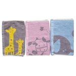 [Kaimei Cotton Industry] 8-pack Random Excellent Pure Cotton Untwisted Yarn Water-absorbent Children's Towel/Bath Towel/Face Towel Animal Friend Towel, , large