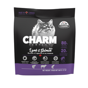【CHARM 野性魅力】無穀貓飼料340g-羊肉鮭魚配方