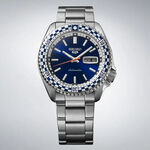 SEIKO 精工 5 Sports SKX 賽車方格旗機械錶-藍 4R36-15Z0B(SRPK65K1), , large