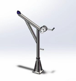 WIN五金 松盈牌 DC7020 小金剛吊架 白鐵吊架 手搖捲揚機 白鐵鋼索 360&deg;旋轉 吊掛設備 工地必備 吊貨架, , large