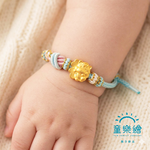 【童樂繪金飾】福氣馬 兒童彌月編織手繩  附贈馬年平安符 約重0.38錢&plusmn;0.03 (滿月禮 彌月金飾 黃金999), , large