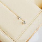 【真鑽耳環】A'jane 鉑金 恆光 鑽石耳針 A022503-010, , large