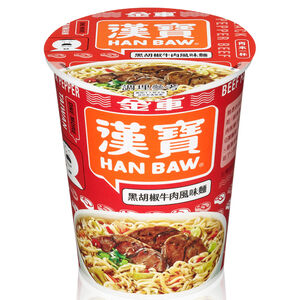 HAN BAW  BLACK PEPPER BEEF FLAVOR NOODLE