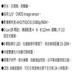 昌運監視器 環名 HM-CT1 200萬 20米 船舶專用紅外線攝影機 紅外線15-20M, , large