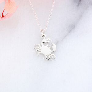 【Angel & Me】螃蟹 巨蟹座 謝謝 s925 純銀項鍊 生日禮物 情人節