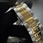 [星晴錶業]VERSACE手錶,42mm,VS11831墨綠色錶面金色錶殼金銀相間精鋼錶帶款, , large