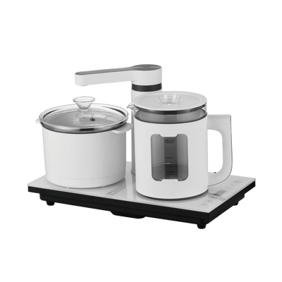 【SONGEN松井】雙享泡自動補水品茗泡茶機/快煮壺/電水壺/茶具組(SG-1362附PC食品級淨水桶)
