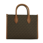 Michael Kors Mirella 滿版塗層帆布尼龍寬背帶小款二用托特包/棕色, , large