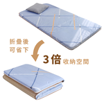 【台灣製造】天然原色細編消暑蓆 厚度5cm 單人3尺｜迷蹤之境｜四季可用 涼感蓆面 三折床墊 草蓆, , large