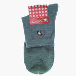Ladies plain socks, 灰色, large