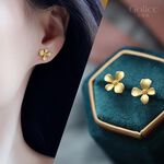 【Gulicc】古莉可 耳環 金色桂花 氣質耳環, , large