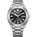CITIZEN 星辰 光動能八角形格紋面手錶 BM7630-80E, , large