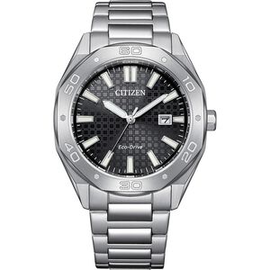 CITIZEN 星辰 光動能八角形格紋面手錶 BM7630-80E