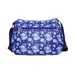 【lapagayo】典雅玫瑰尼龍側肩背包- PI-06399A-2-56藍色, , large